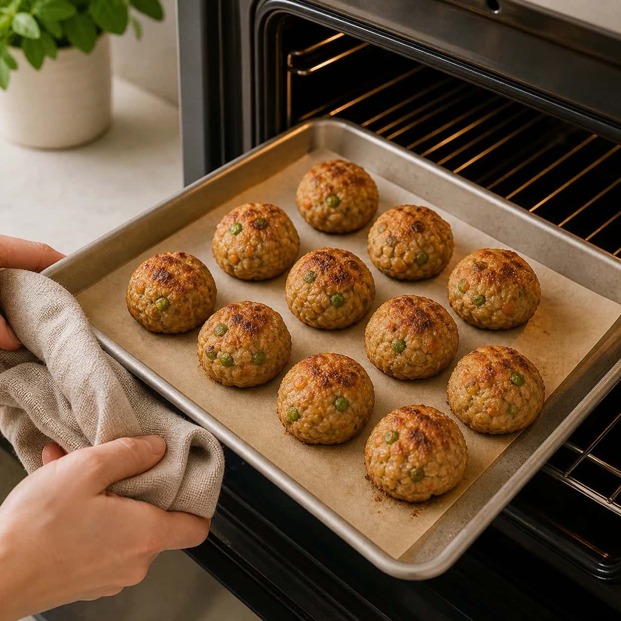 Step 4: Bake for 12 to 15 minutes, until the centers are fully cooked. Cool completely before serving.